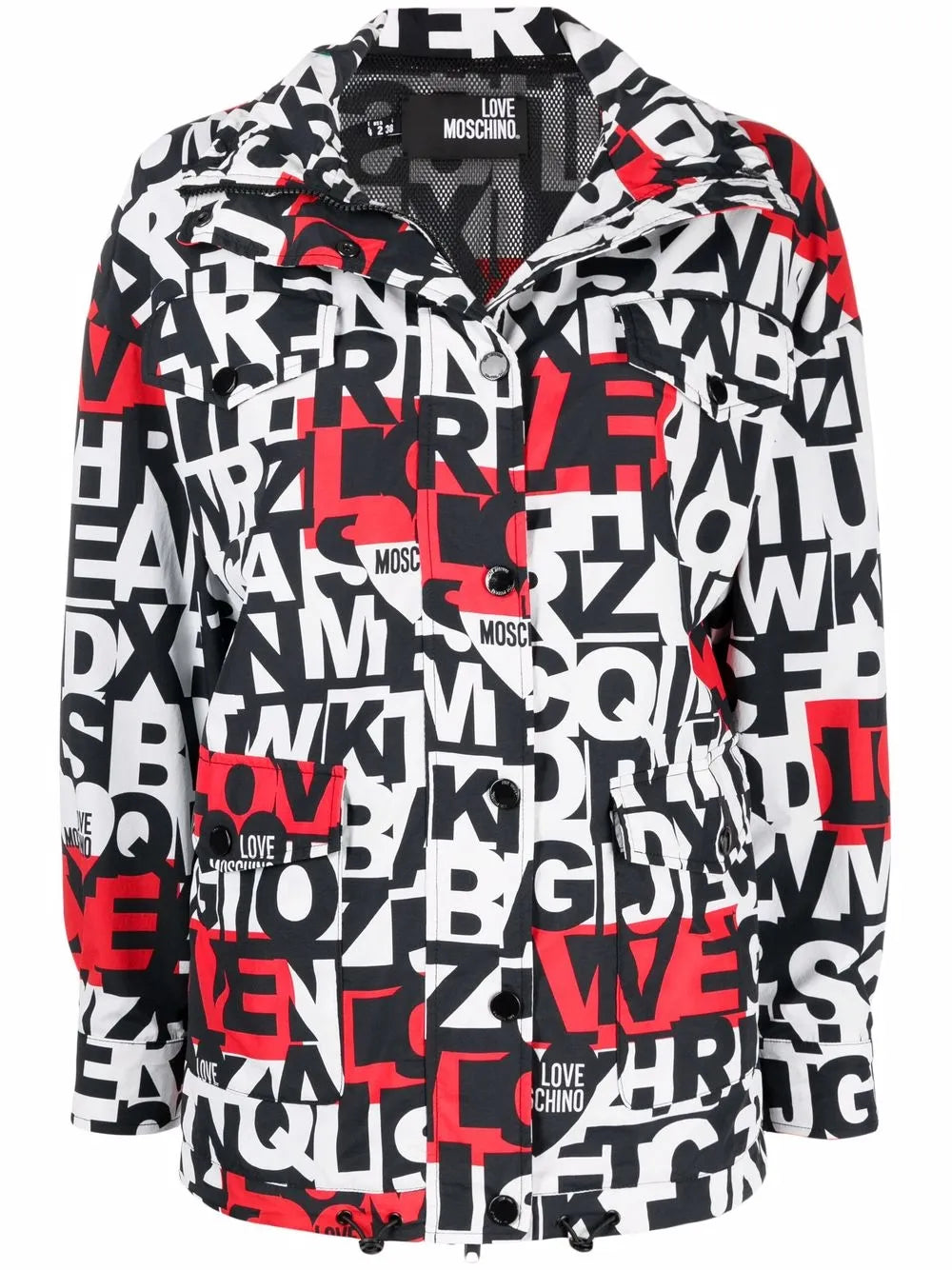 Alphabet-Print Jacket