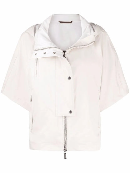 Lightweight Short-Sleeved Hooded Jacket