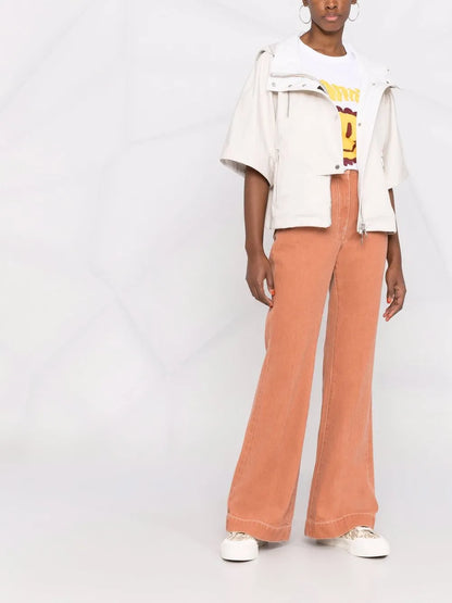 Lightweight Short-Sleeved Hooded Jacket