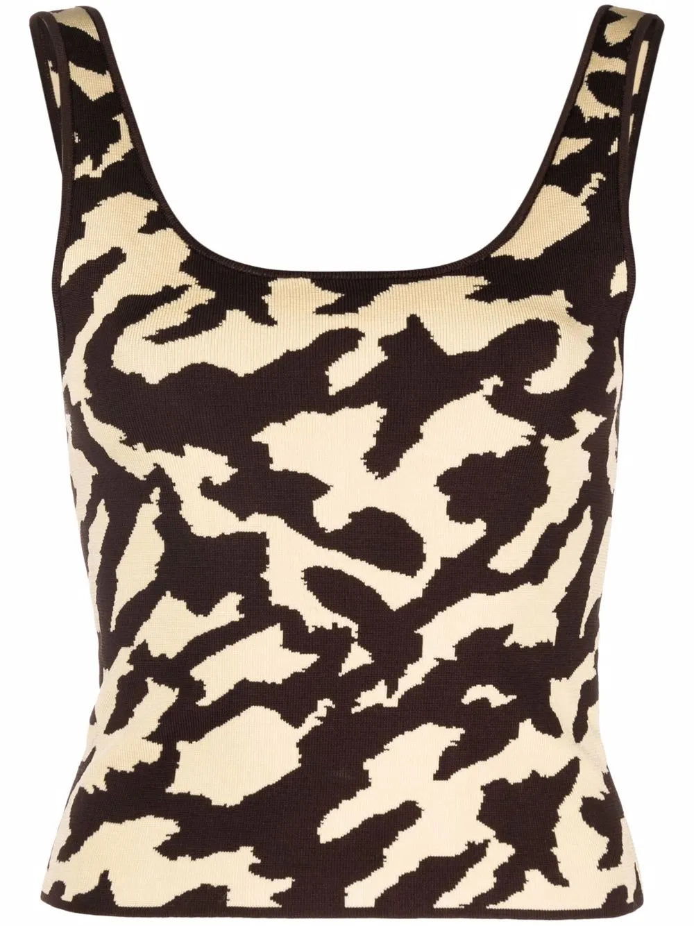 Animal-Jacquard Tank Top