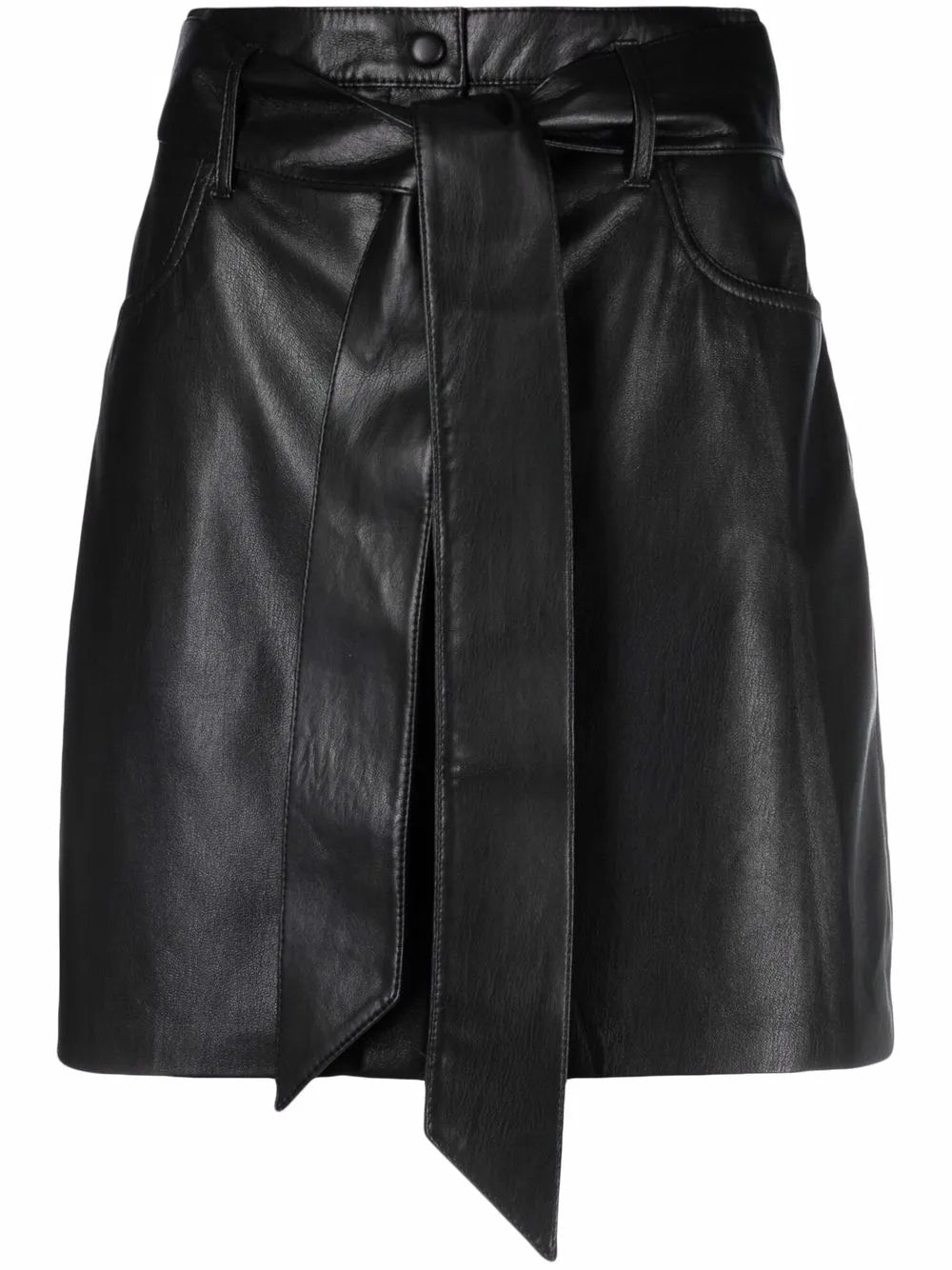 A-Line Belted Mini Skirt