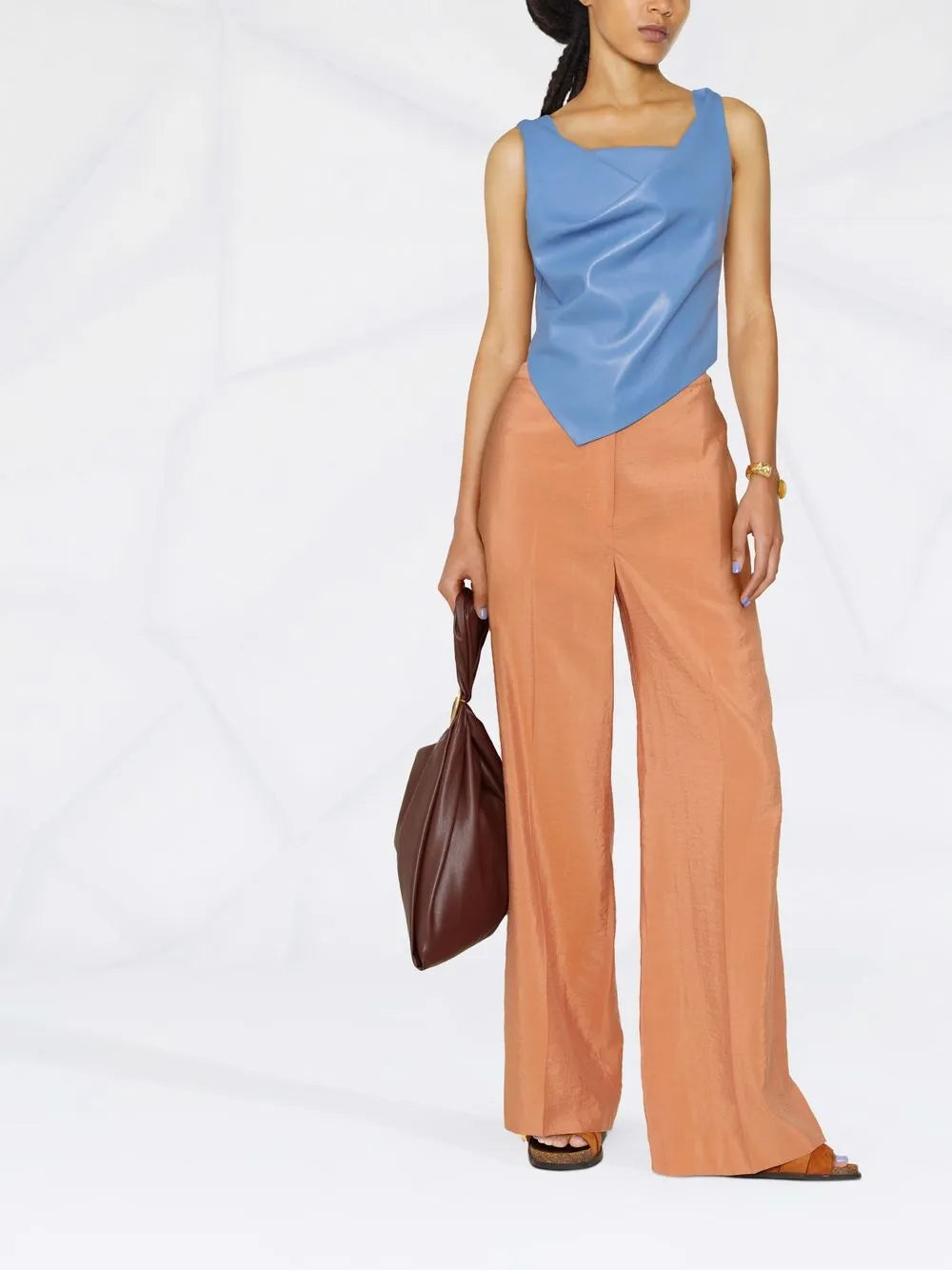 Sleeveless Draped Top