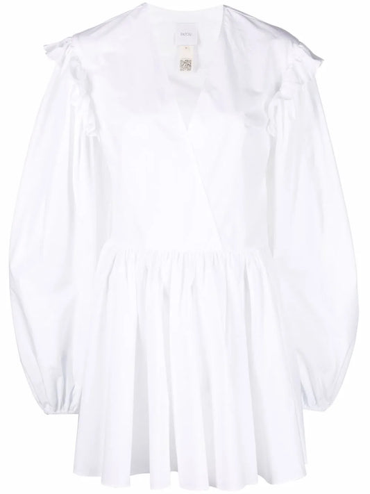 V-Neck Cotton Dress