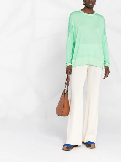 Crew-Neck Fine-Knit Jumper