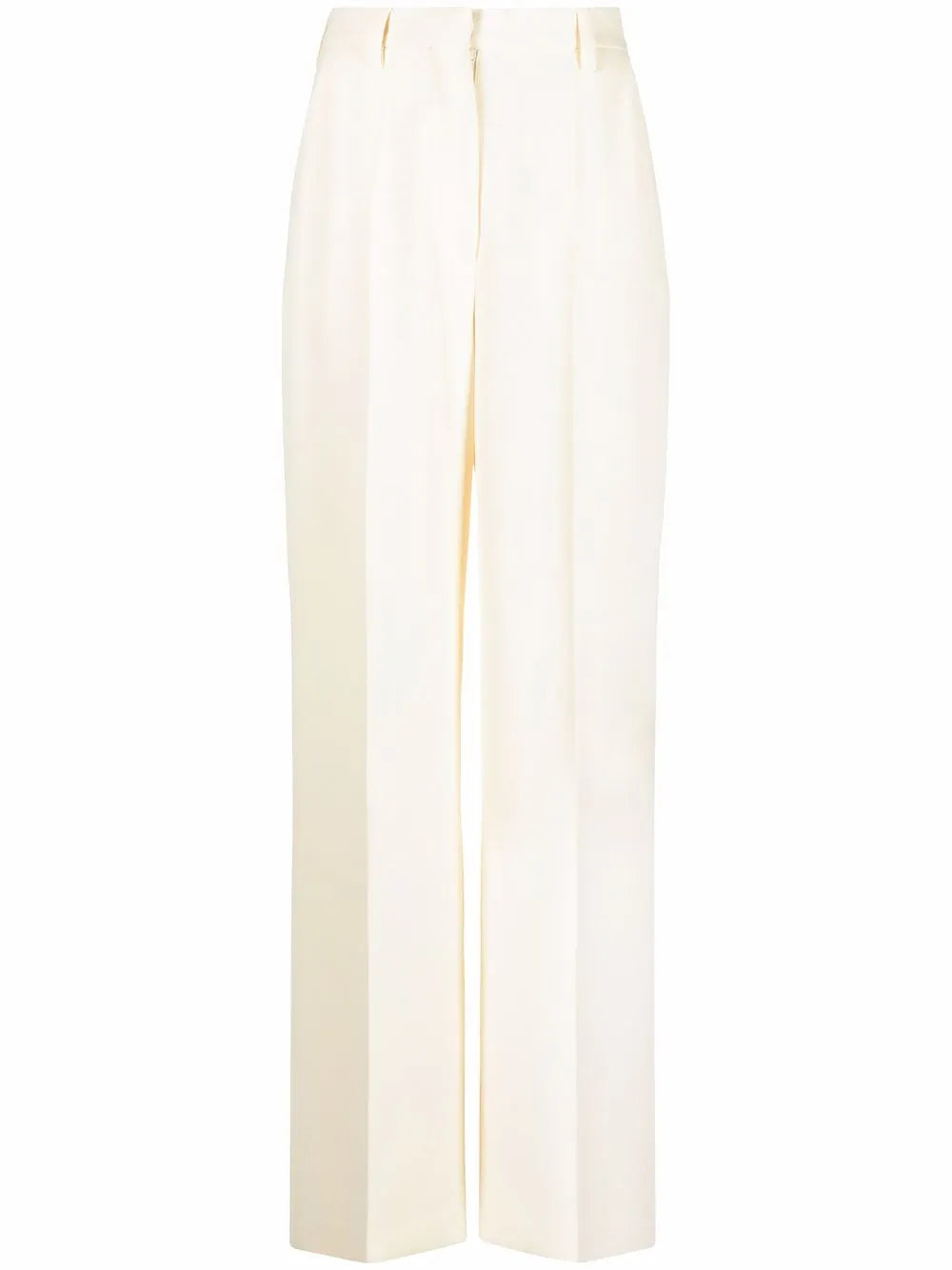 High-Waisted Straight-Leg Tailored Trousers