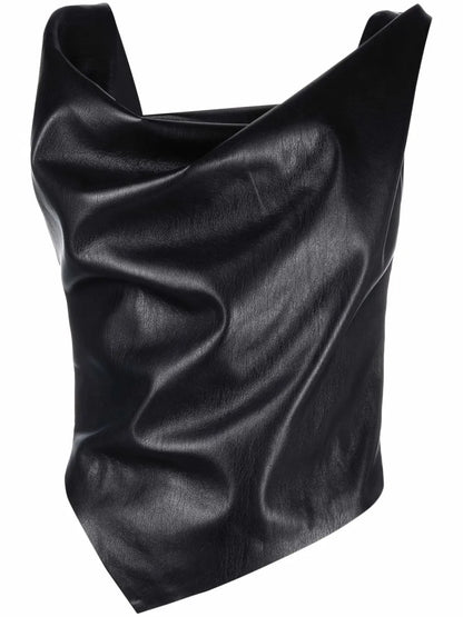 Sleeveless Draped Top