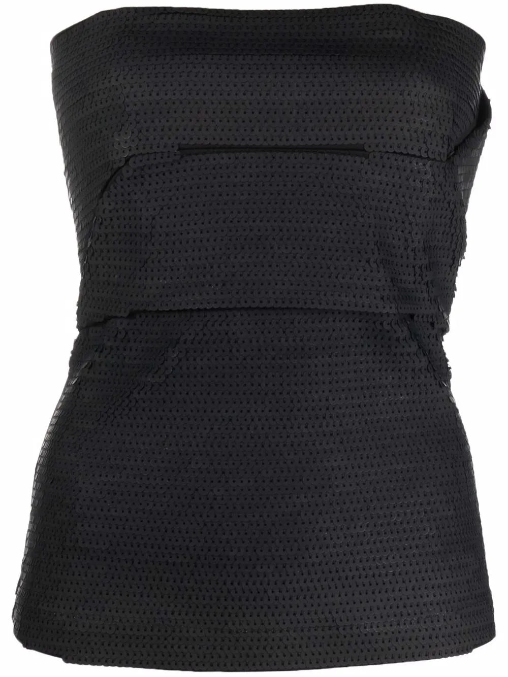 Embroidered Bustier Top