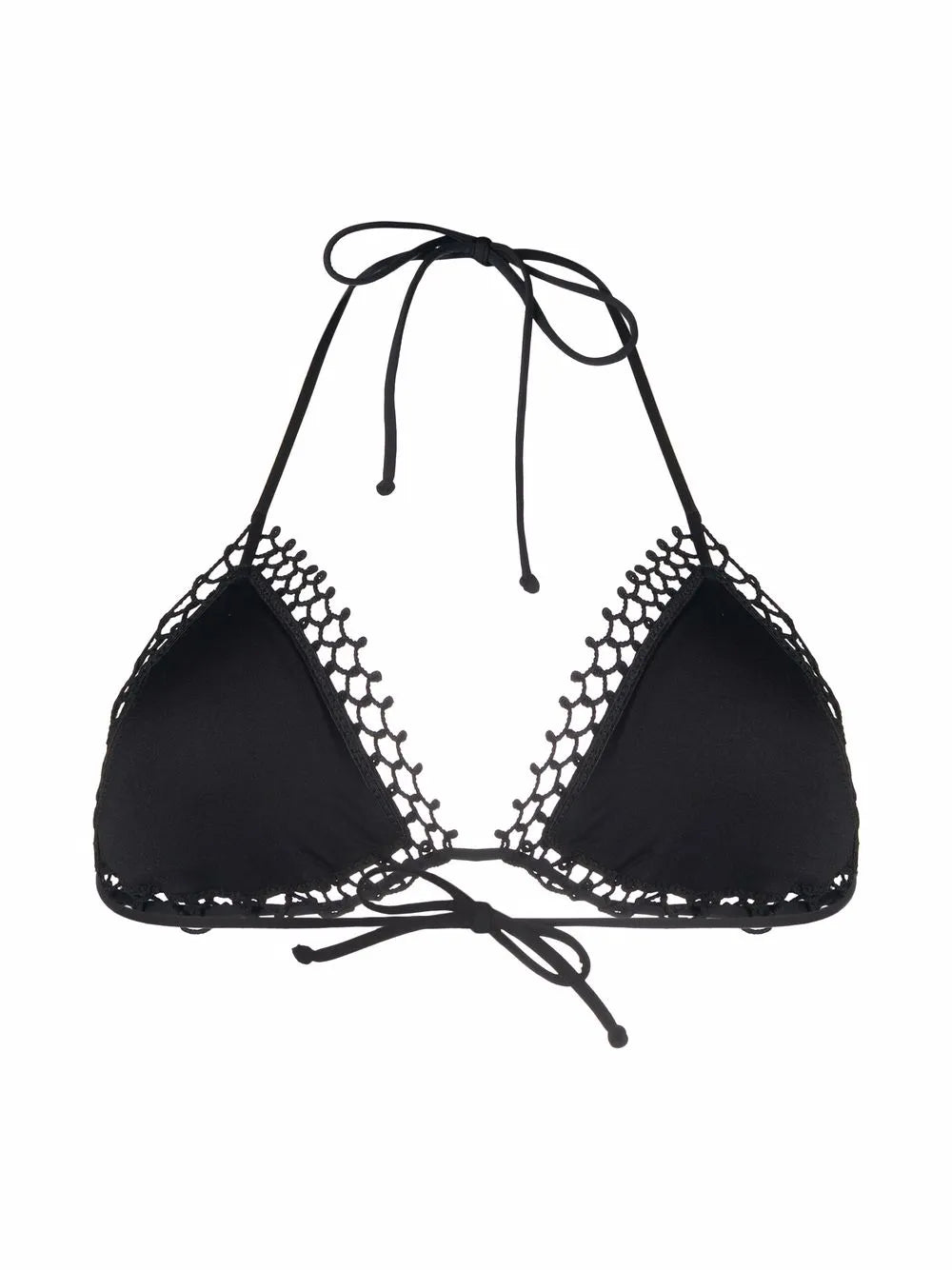 Braided-Detail Halterneck Bikini Top