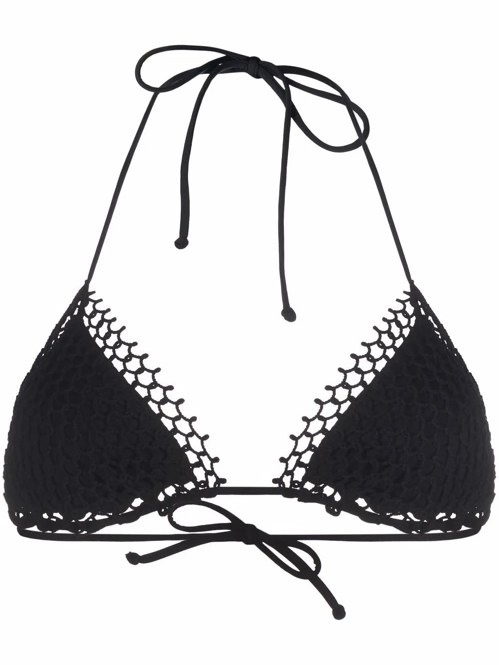 Braided-Detail Halterneck Bikini Top