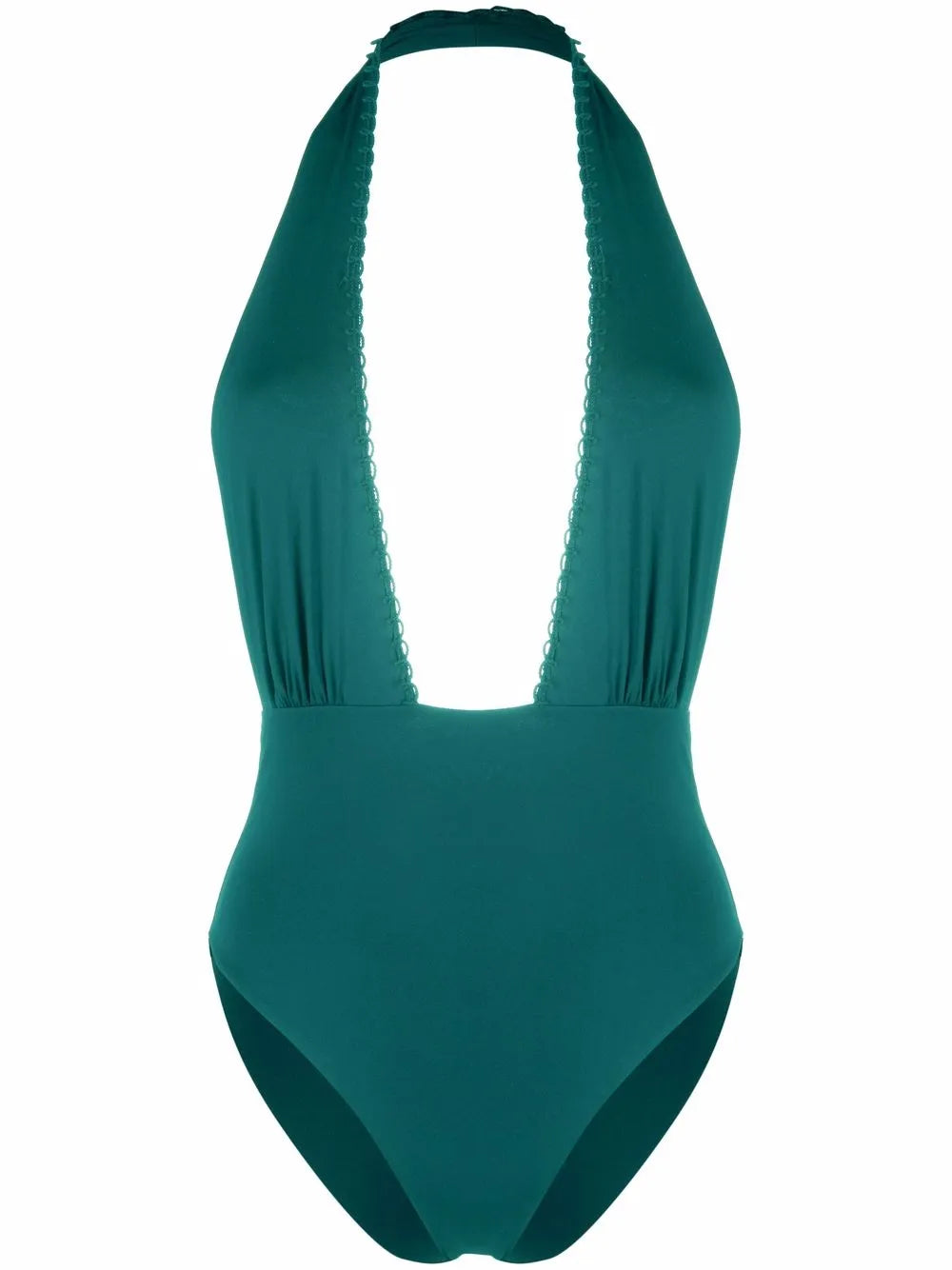 Plunging Halterneck One-Piece