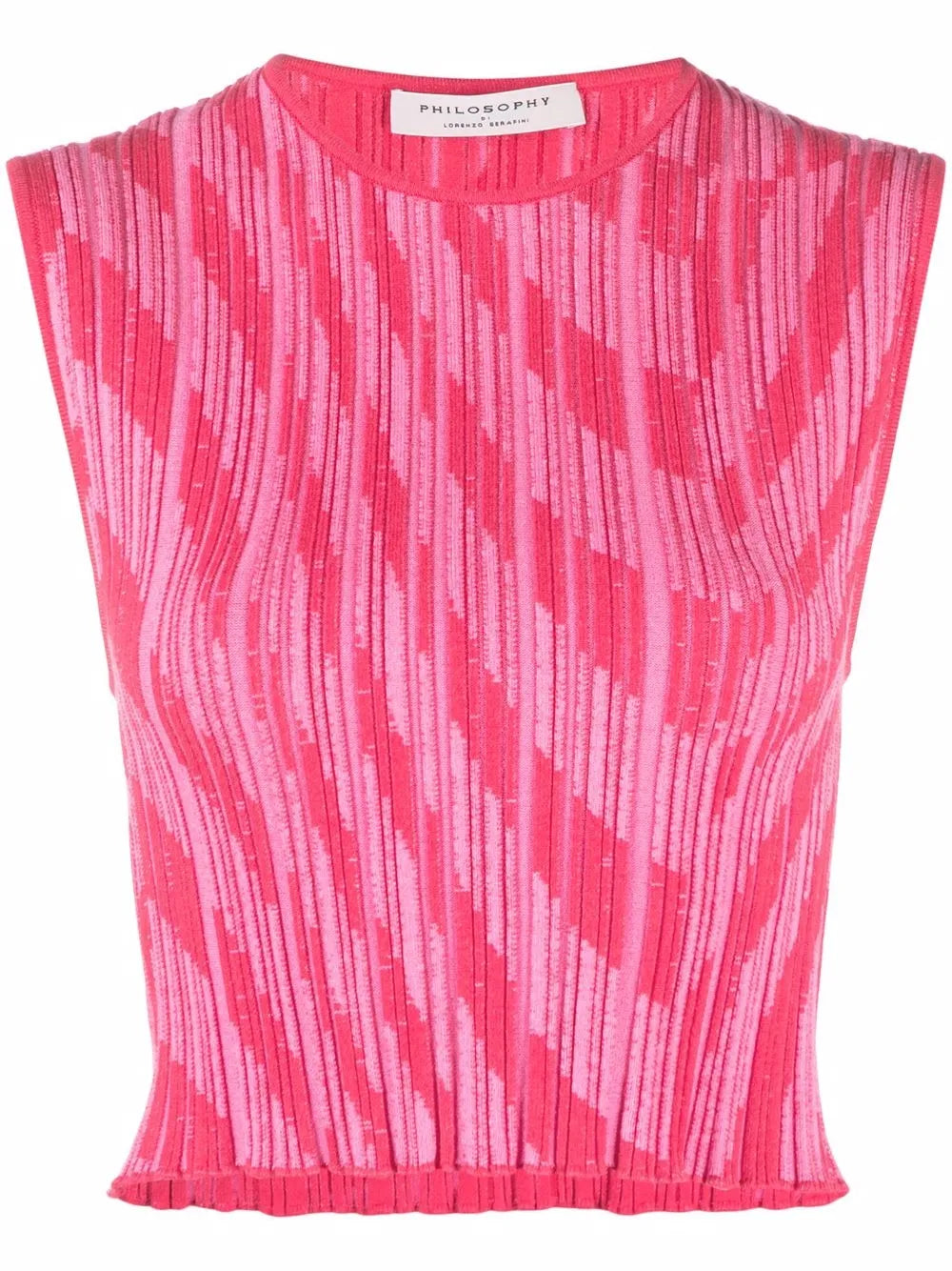 Ribbed-Knit Sleeveless Top