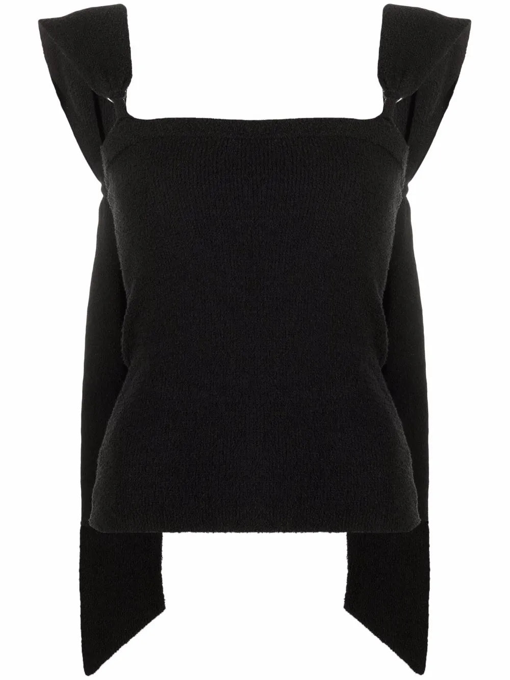 Draped-Strap Bandeau Top