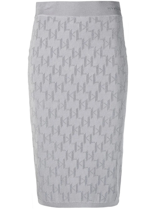 Monogram Jacquard Skirt