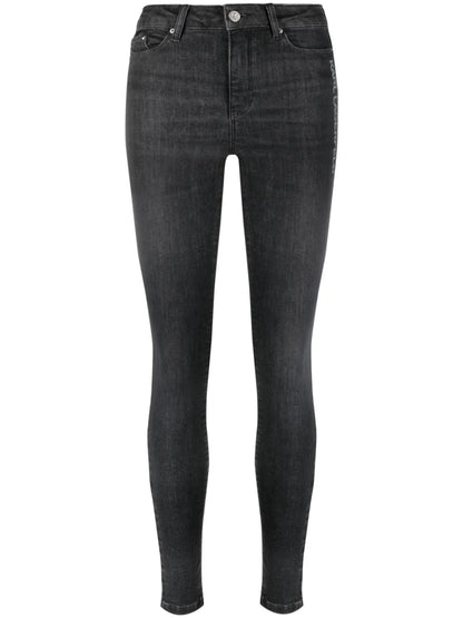 Logo-Print Skinny Jeans