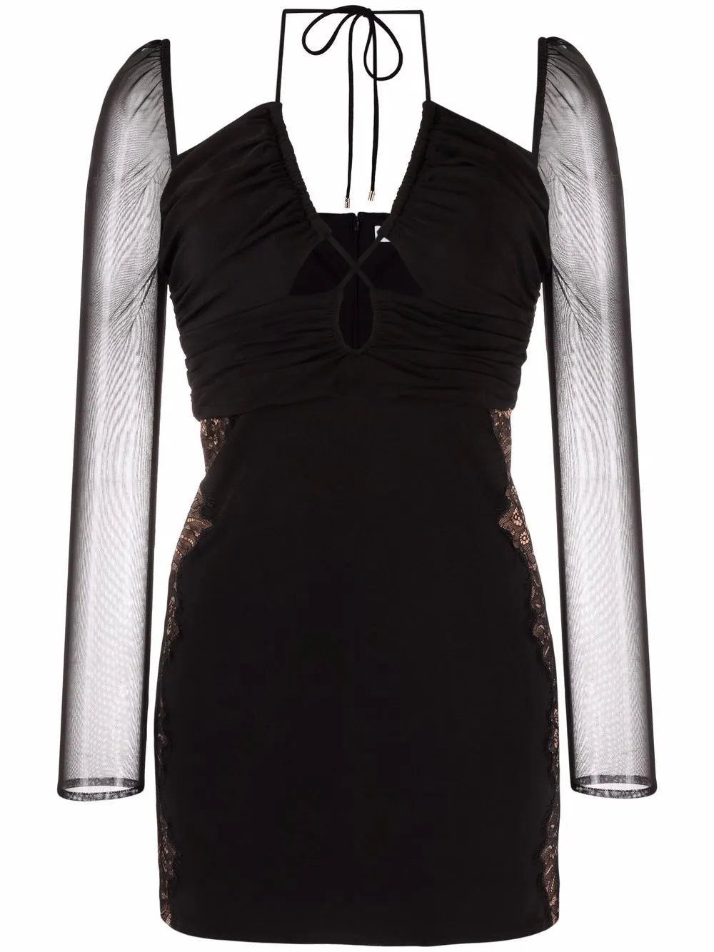 Cut-Out Draped Dress