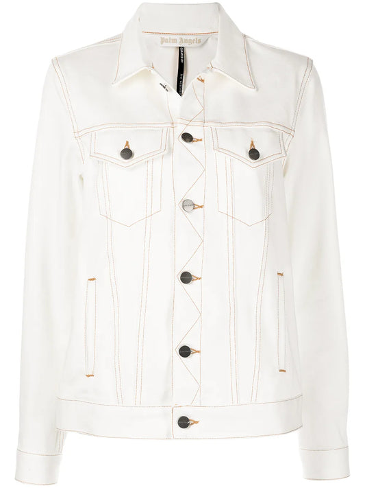 Logo-Print Denim Jacket