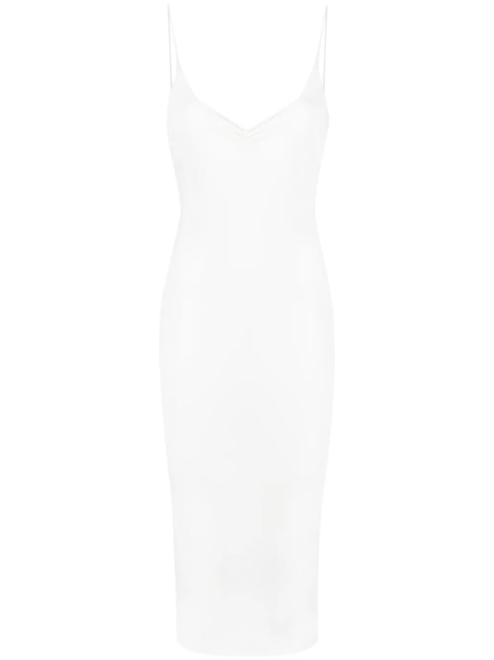 Ruched Backless Midi Dress