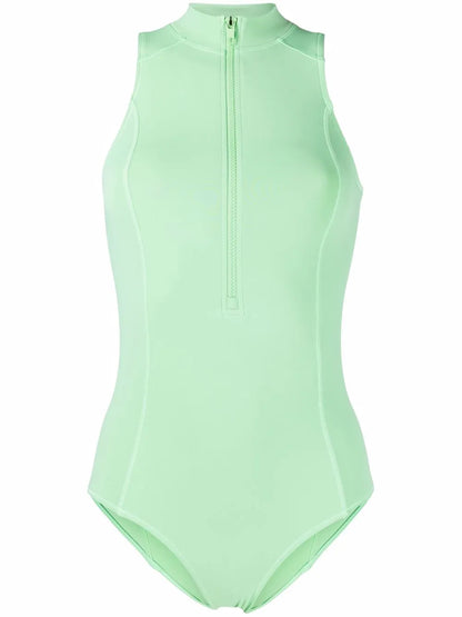 Zip-Detail Swimsuit
