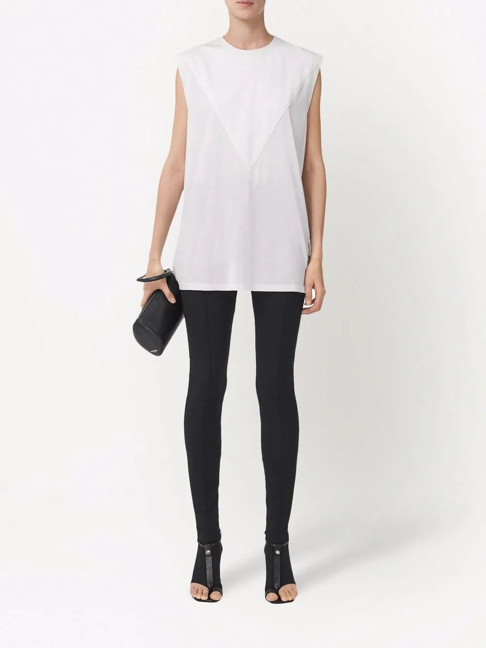 Panel Detail Sleeveless Top