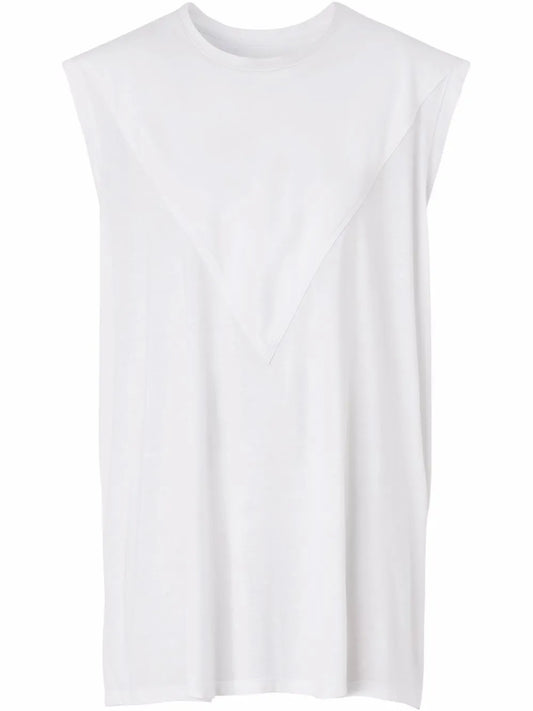 Panel Detail Sleeveless Top