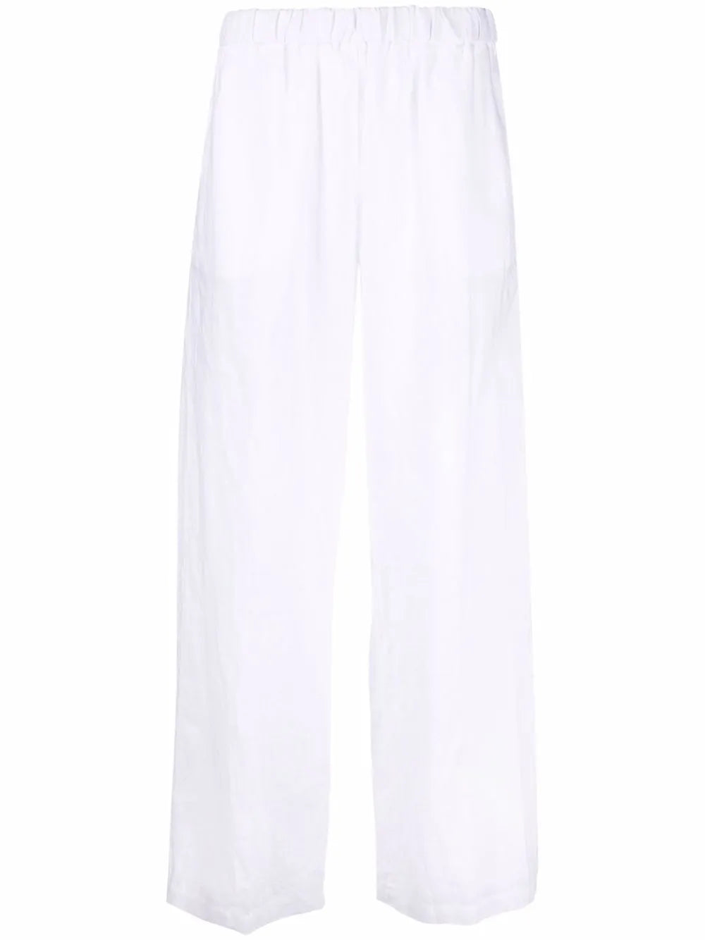 Elasticated Straight-Leg Trousers