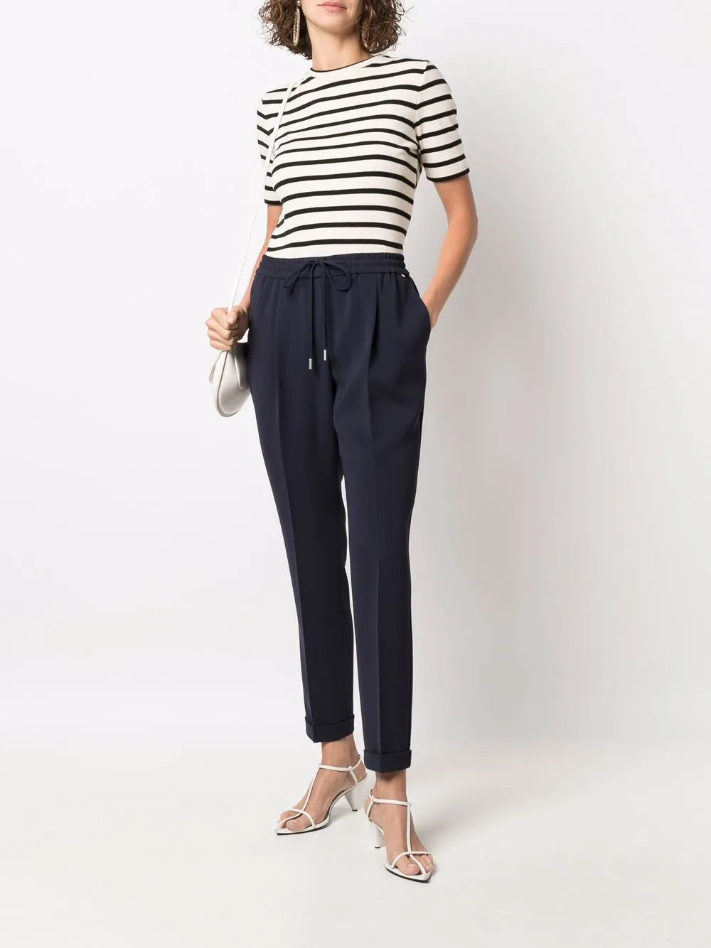 Drawstring Tapered Trousers