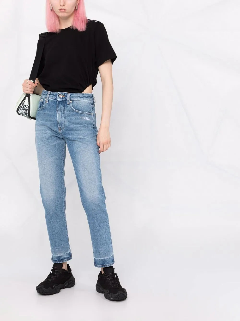 Logo Cropped Jeans