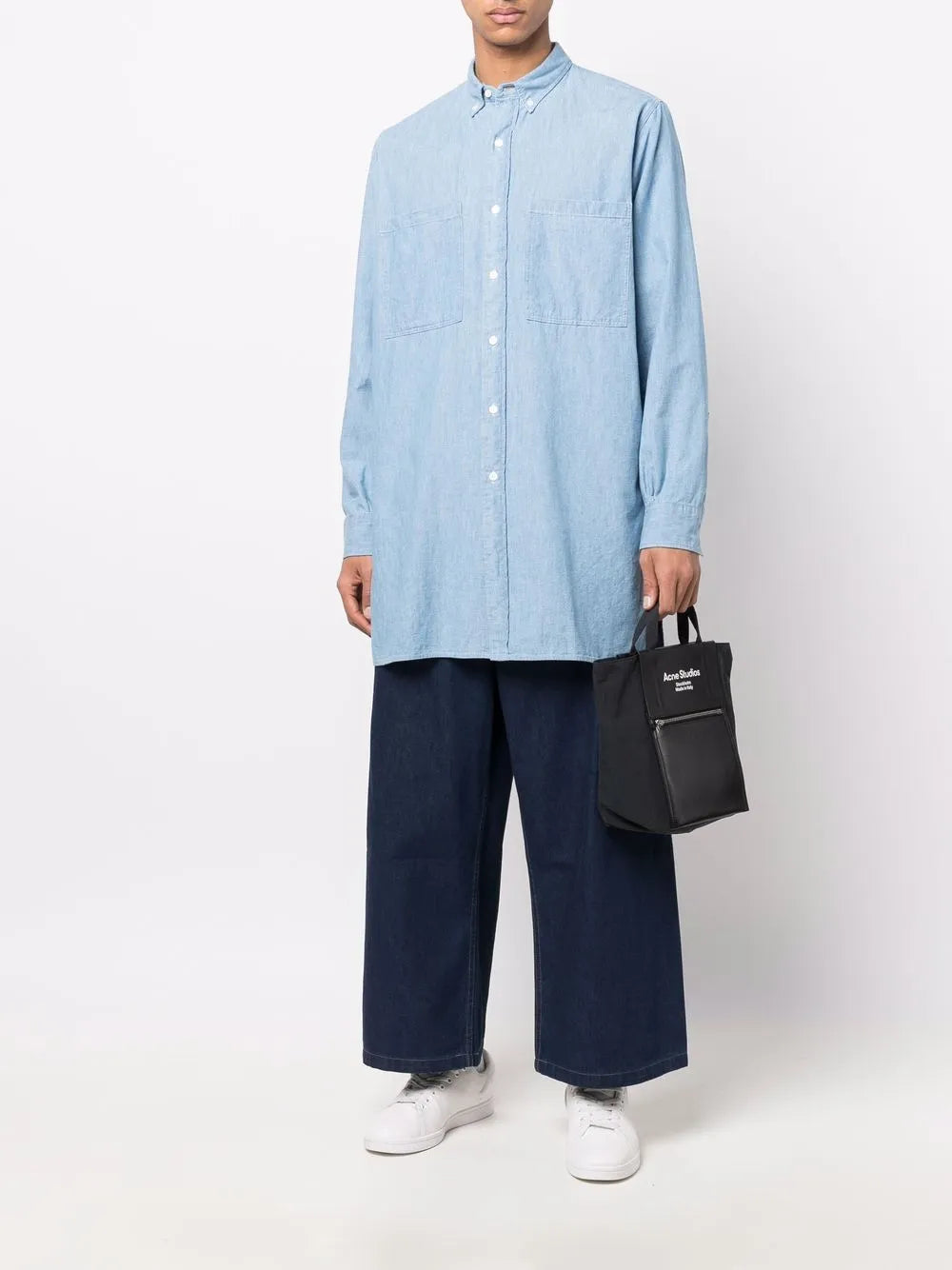 Denim Family Button-Collar Shirt
