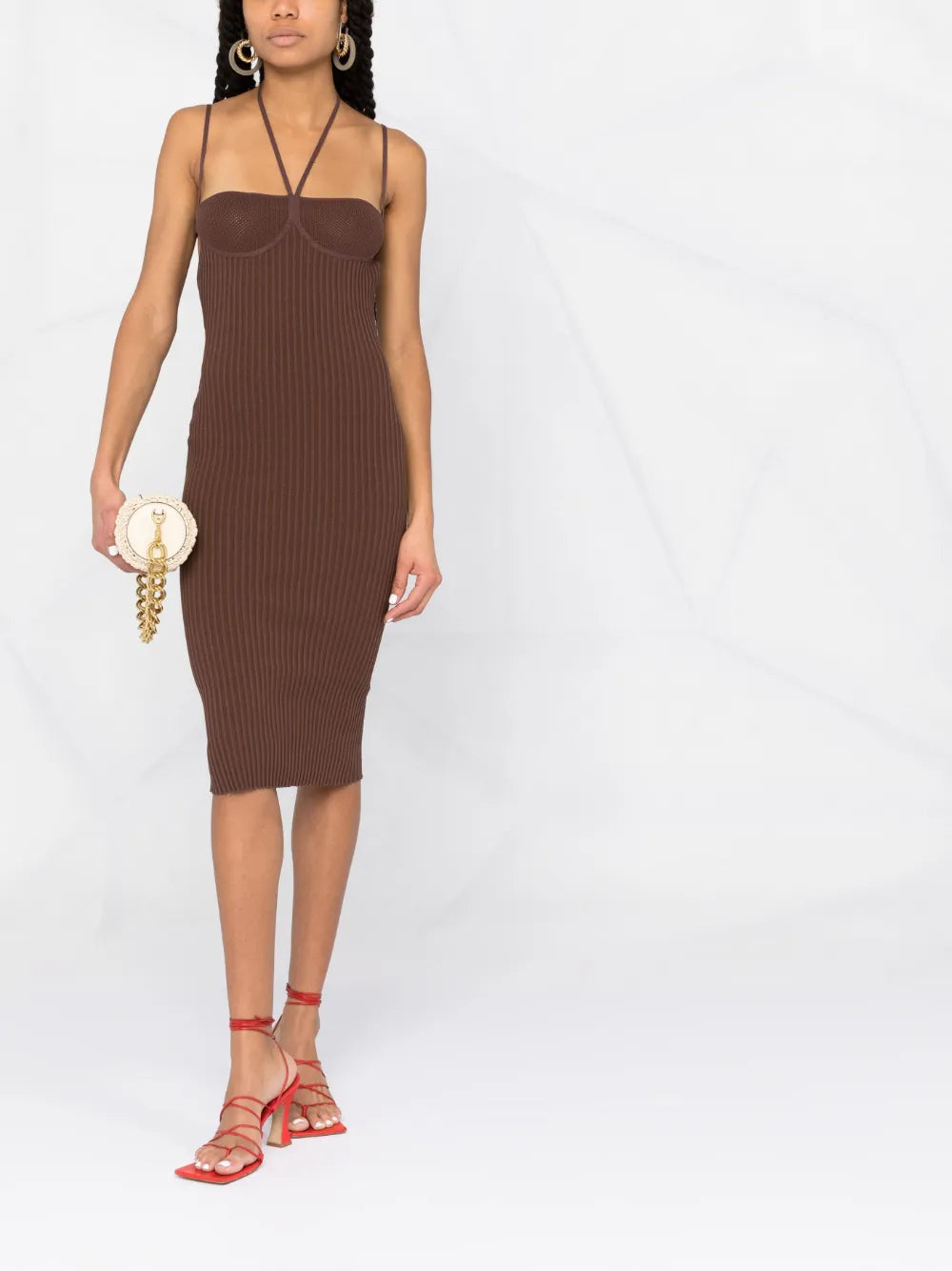 Halterneck Fitted Dress