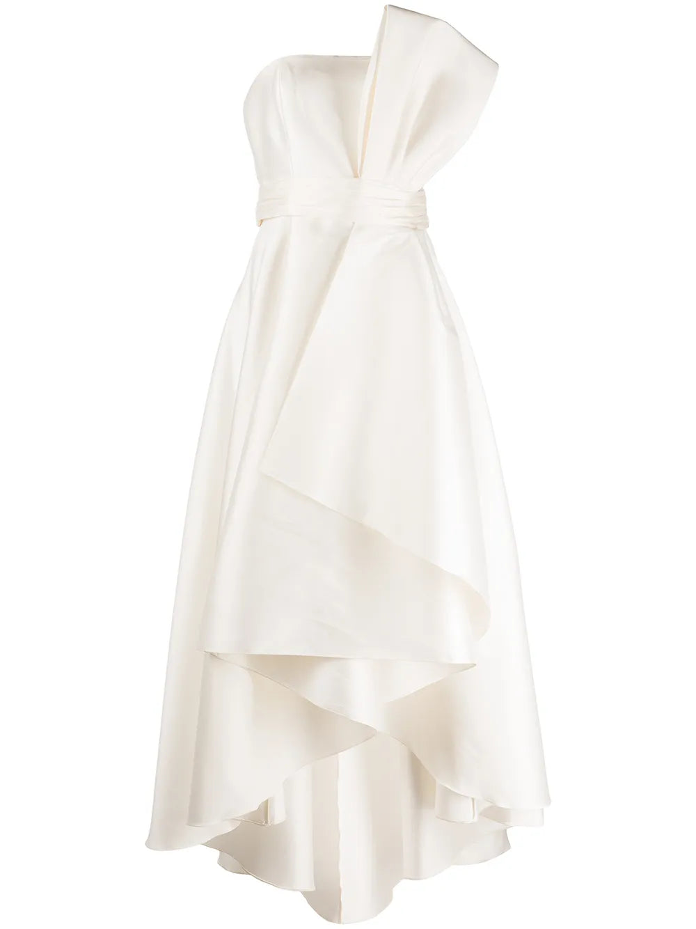 Tara Draped Strapless Gown