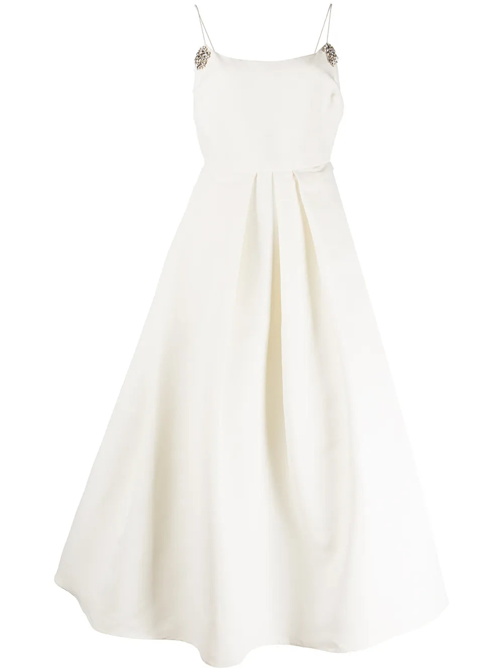 Audra Crystal-Embellished Flared Midi Dress