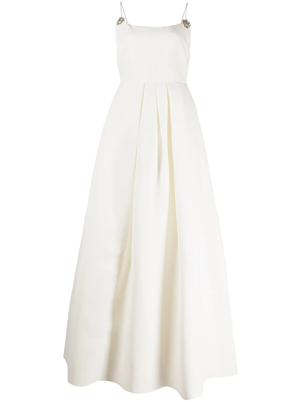 Gwen Crystal-Embellished Flared Gown
