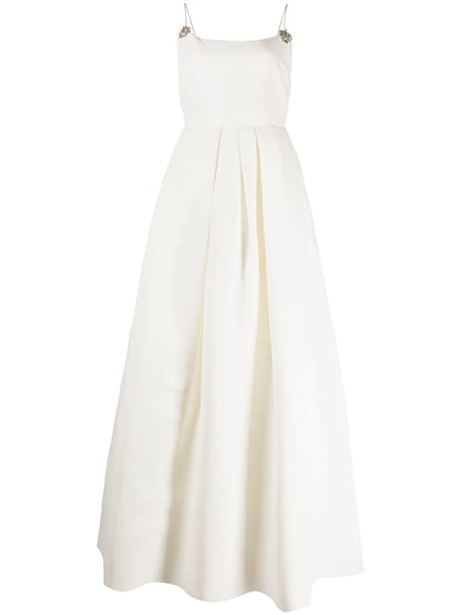 Gwen Crystal-Embellished Flared Gown