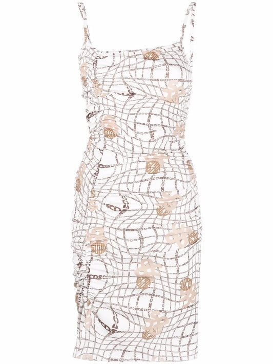 Chain Logo Strappy Dress