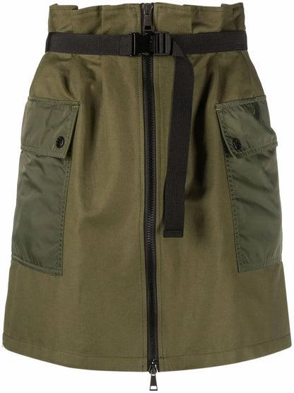 High-Waisted Cargo Skirt