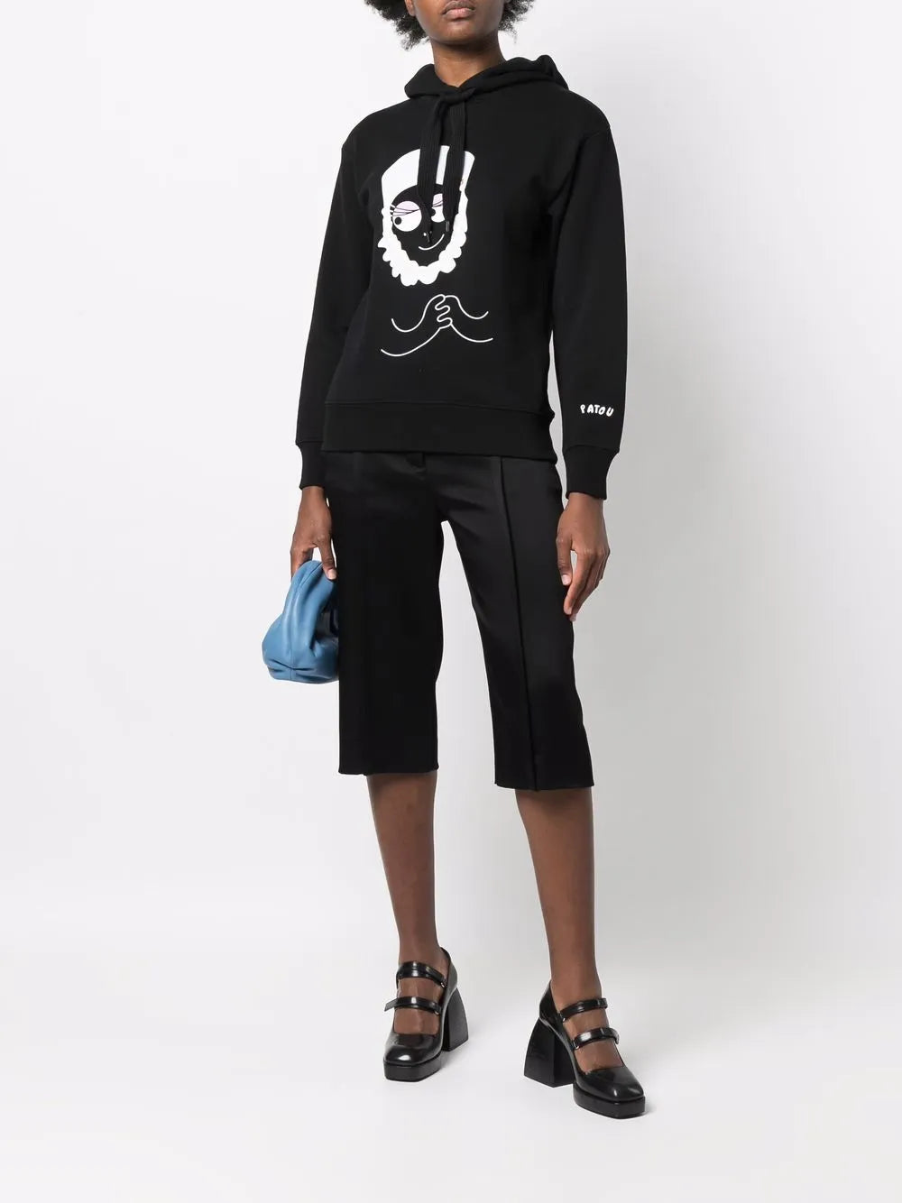 Graphic-Print Cotton Hoodie