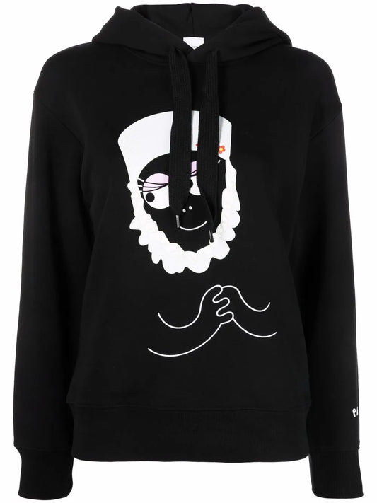 Graphic-Print Cotton Hoodie