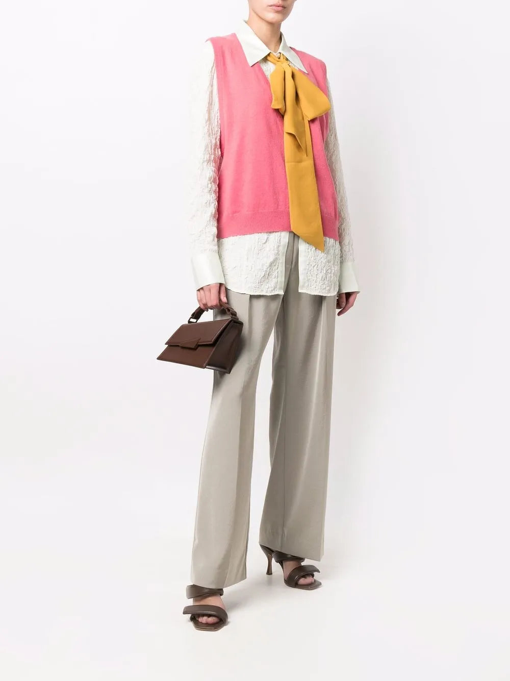 Knot-Detail Knit Vest
