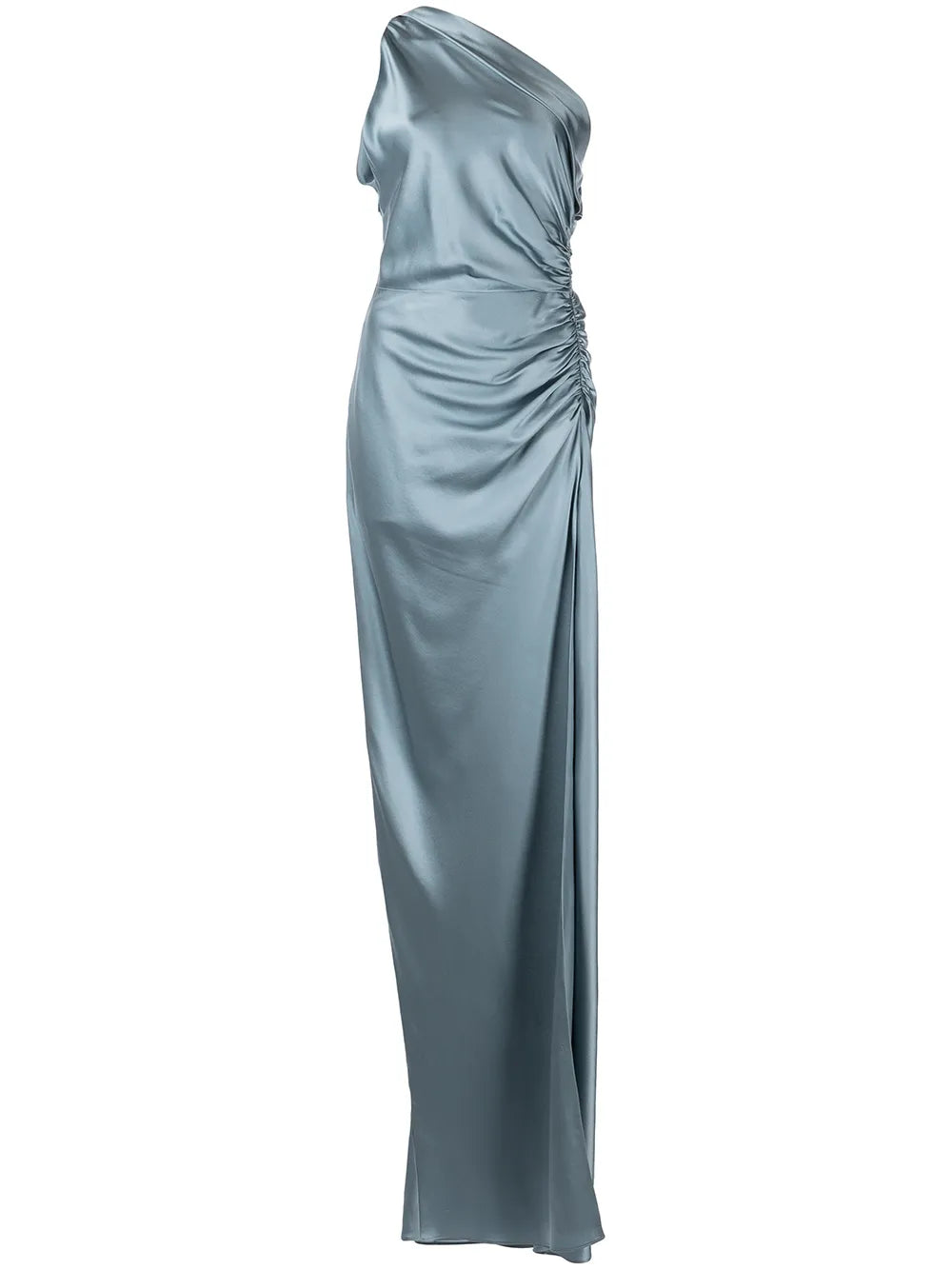 Gathered-Detail Silk Gown