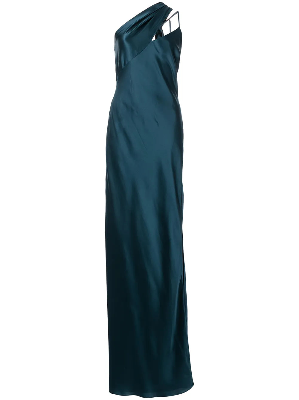 Tie-Detail Silk Gown