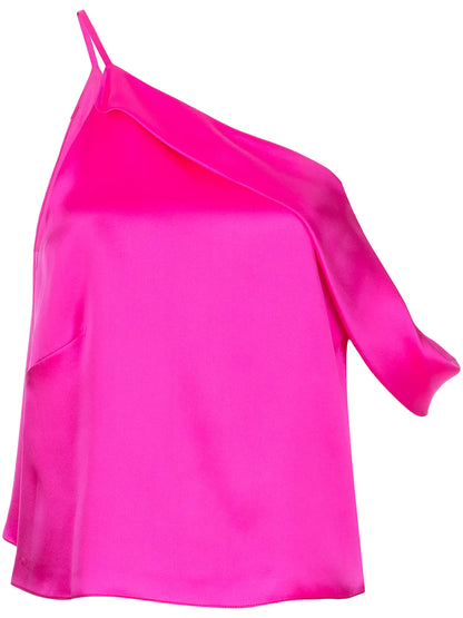 Draped Cowl Asymmetrical Top