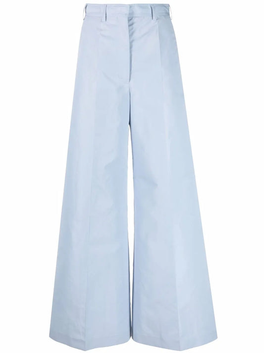High-Waisted Wide-Leg Trousers