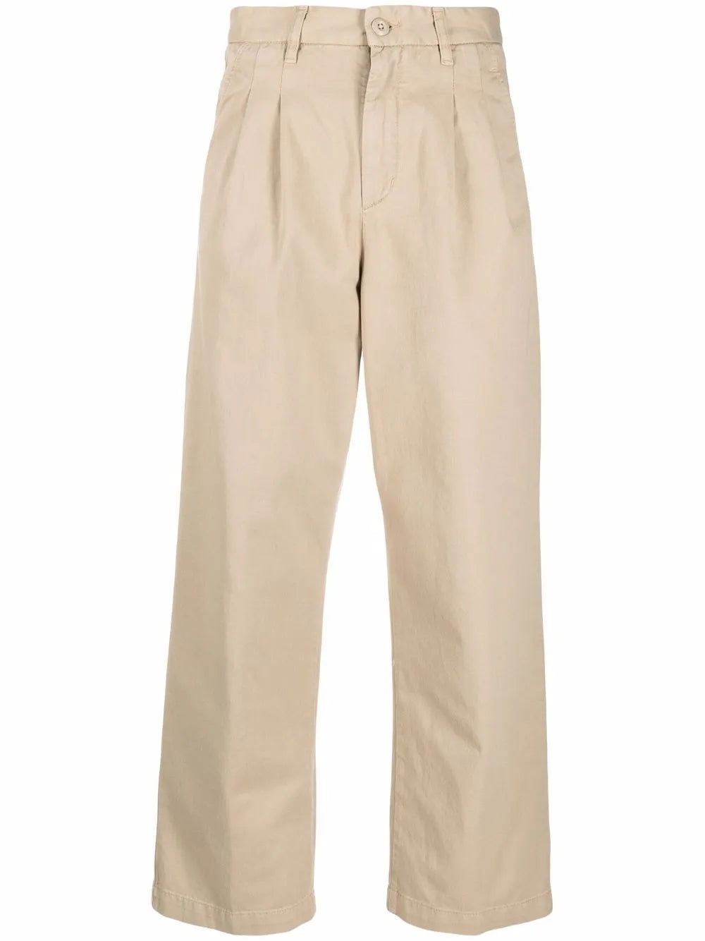 Cara Pleated Straight-Leg Trousers