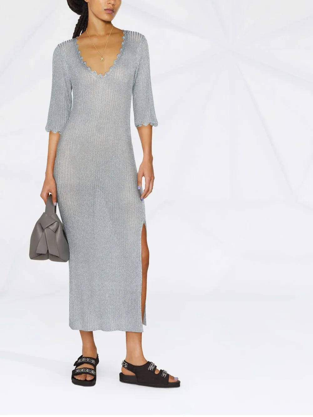Ribbed-Knit Dress