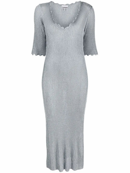Ribbed-Knit Dress