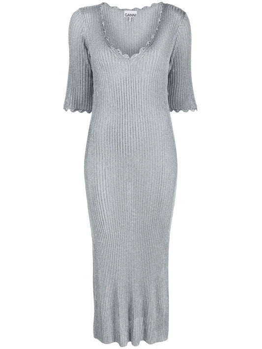 Ribbed-Knit Dress