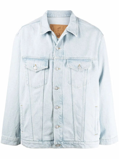 Logo-Print Denim Jacket