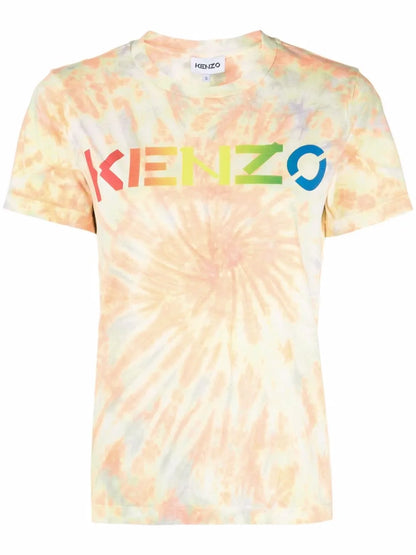 Logo-Print Tie-Dye T-Shirt