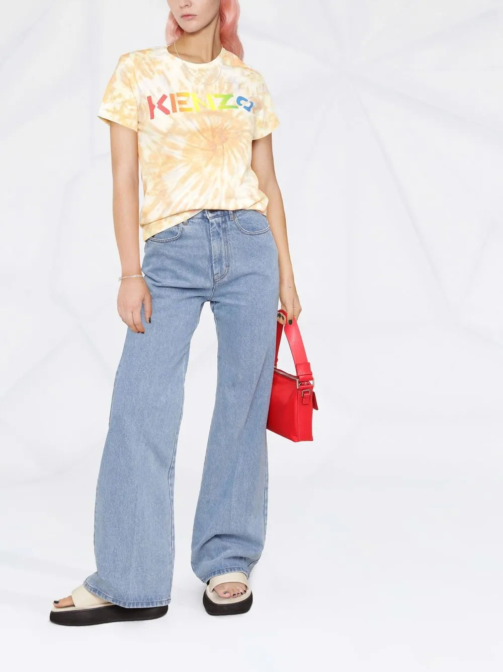 Logo-Print Tie-Dye T-Shirt
