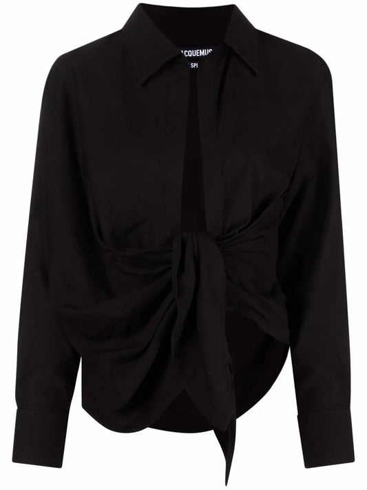 La Chemise Bahia Draped Shirt